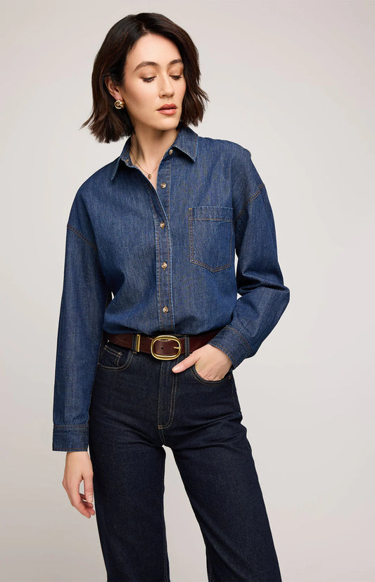 Gentle Fawn Whitney Denim Button Down Shirt