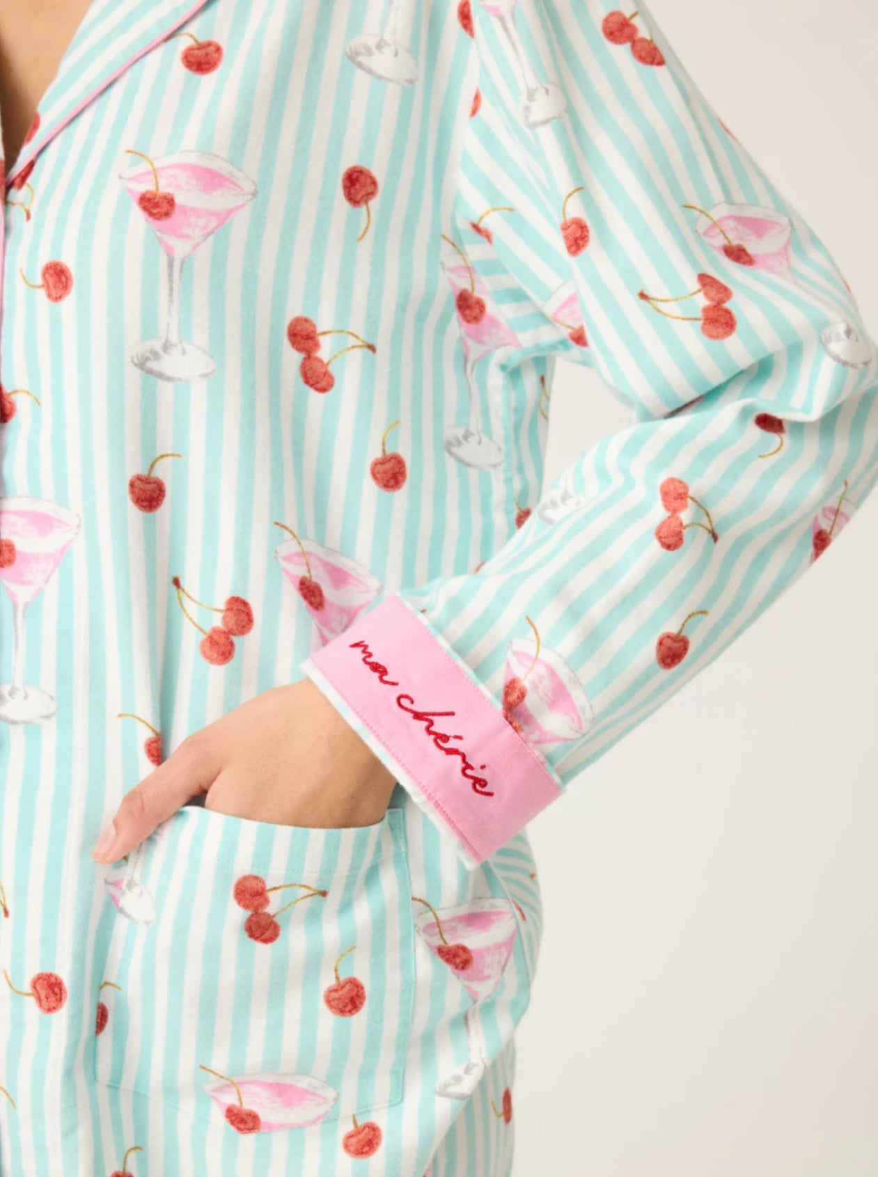 PJ Salvage Ma Cherie Flannel Pj Set