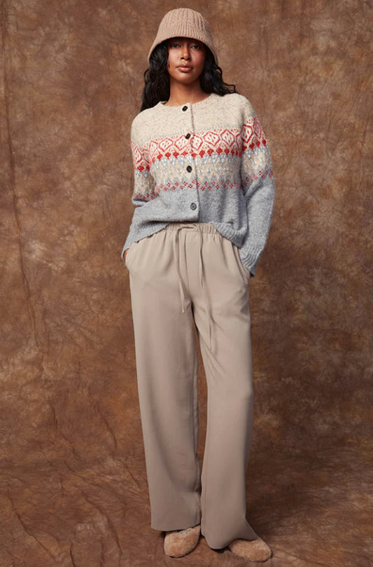 RD Style Merry Drawstring Pants Taupe