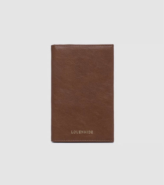 Louenhide Venice Passport Holder Saddle Cognac