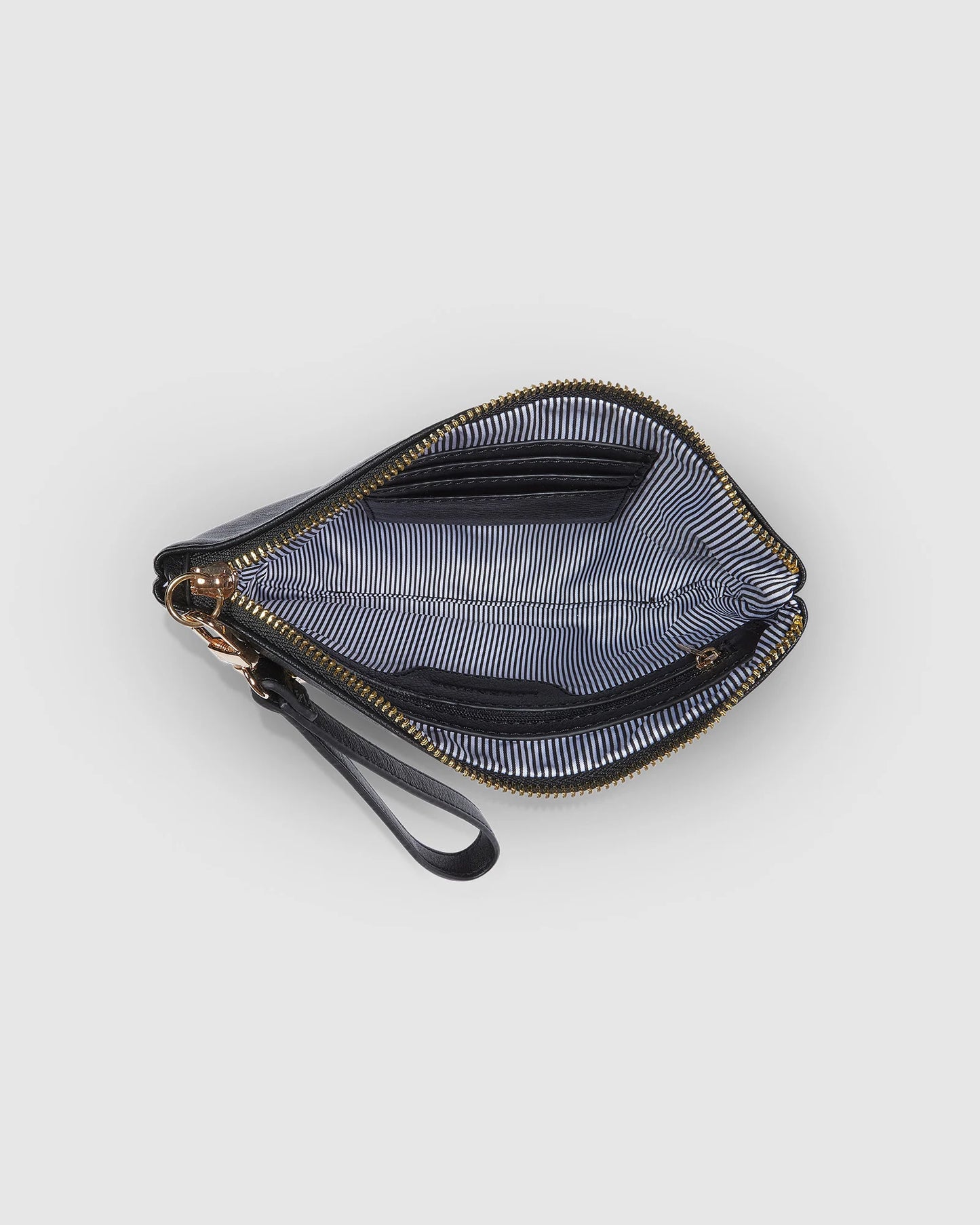 Louenhide Mimi Logo Wristlet Black