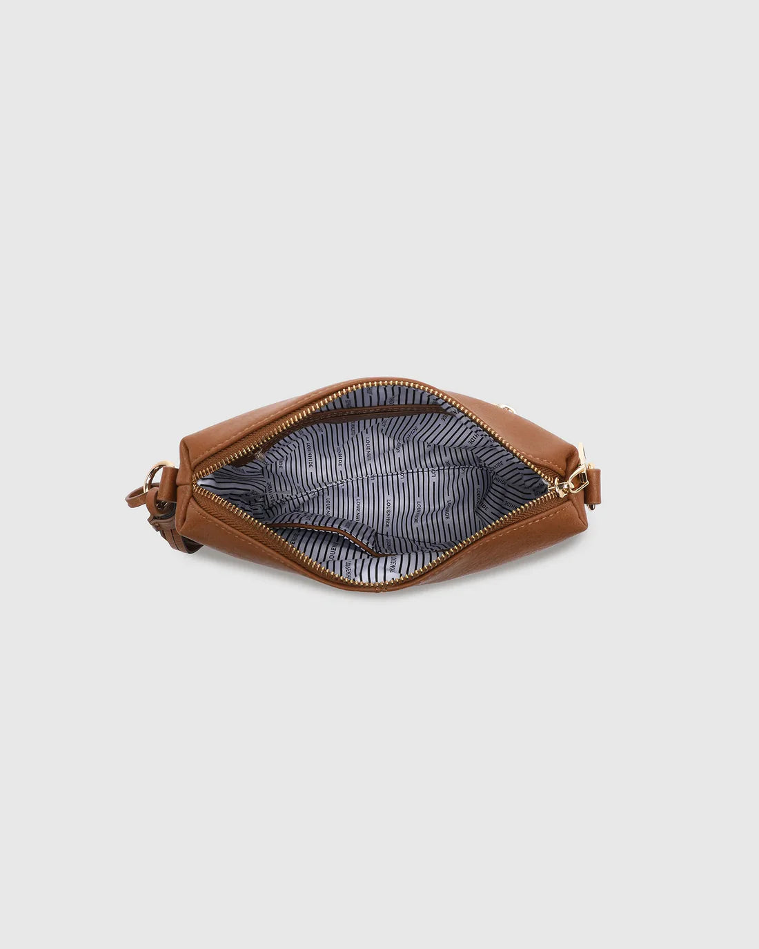 Louenhide Kasey Stripe Crossbody Bag Tan
