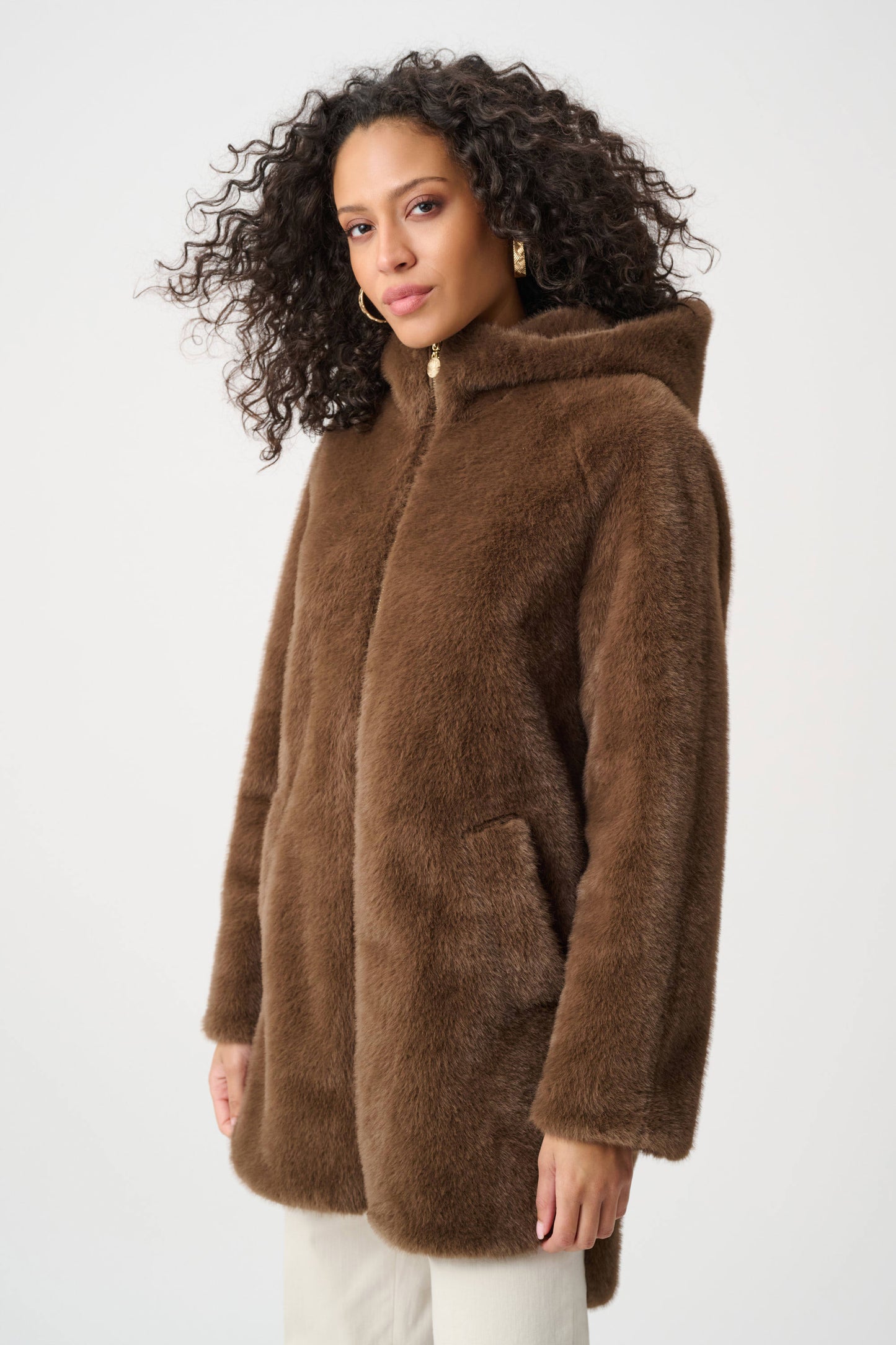 Faux Fur Hooded Coat
263914