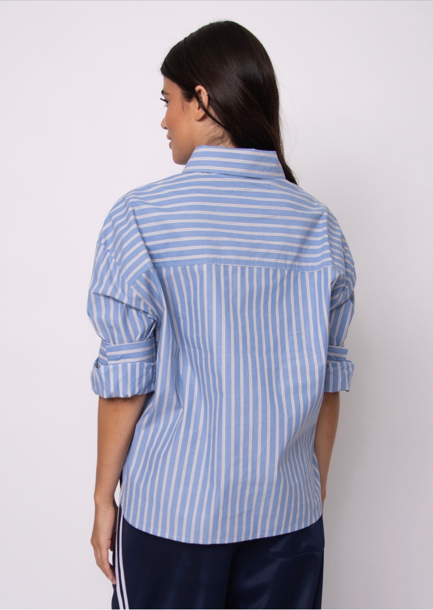 RD Style Kerwin Hi-Low Shirt Slate Blue