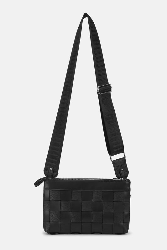 Ilse Jacobsen Braided Cross Body Purse Black