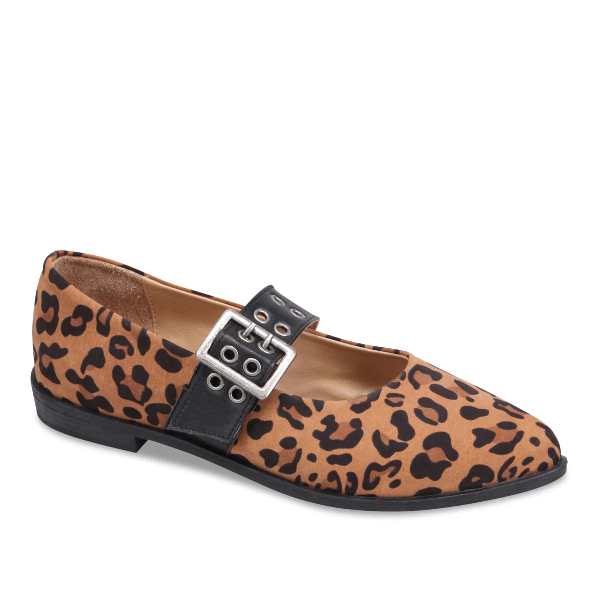 Miz Mooz Feenix Flats Brandy Leopard