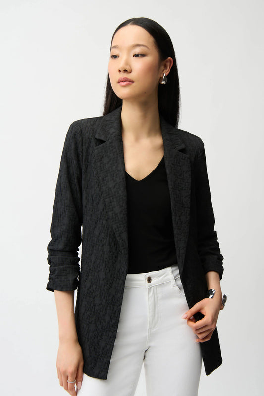 Joseph Ribkoff Woven Jacquard Texture Boxy Blazer 242034S26