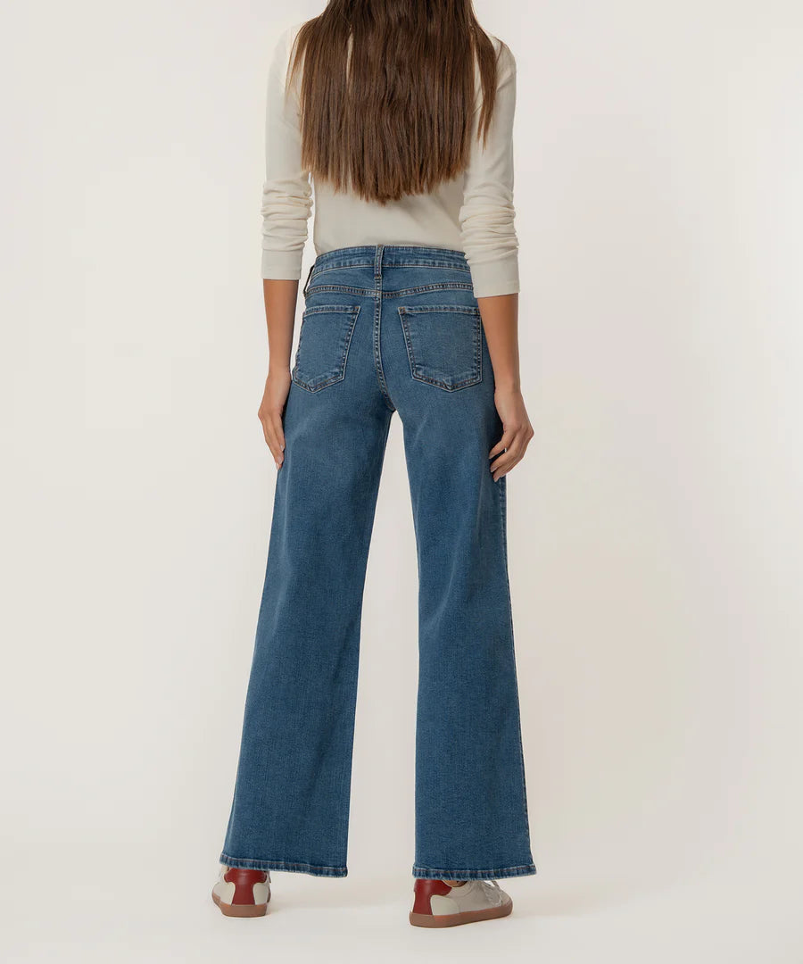 Kut Maya High Rise Wide Leg Jeans Generous