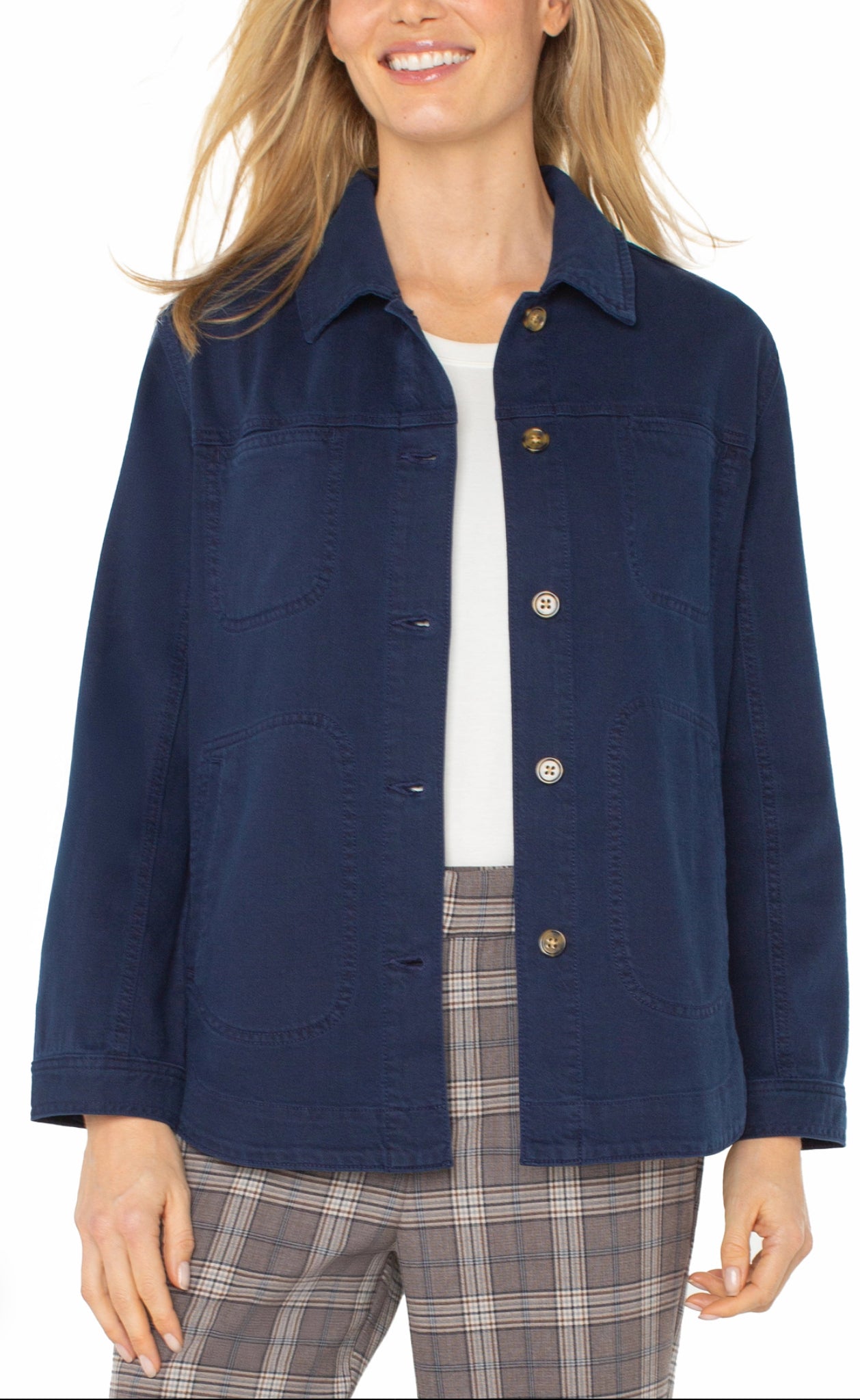 Liverpool Shirt Jacket Navy Dusk