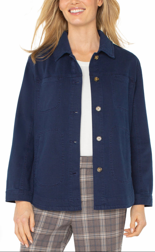 Liverpool Shirt Jacket Navy Dusk