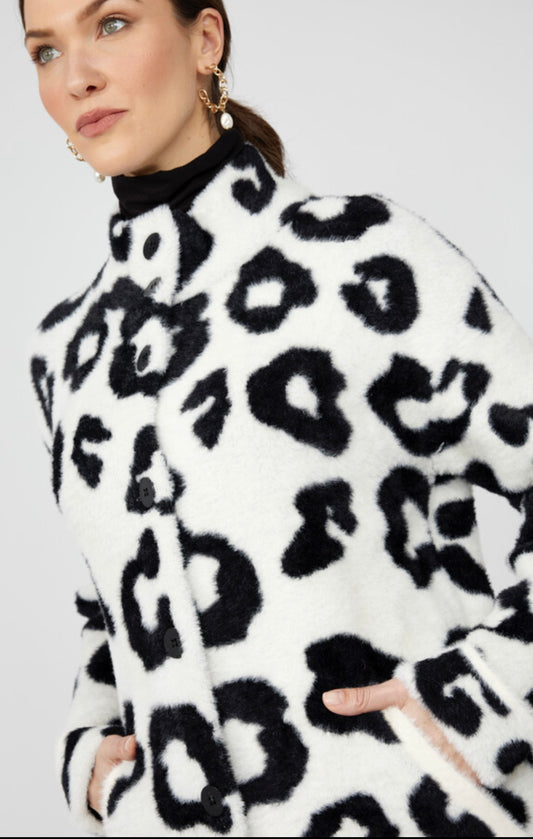 Animal Print High-neck Top Style 253723