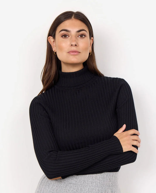 Soya Concept Dollie Turtleneck Pullover Black