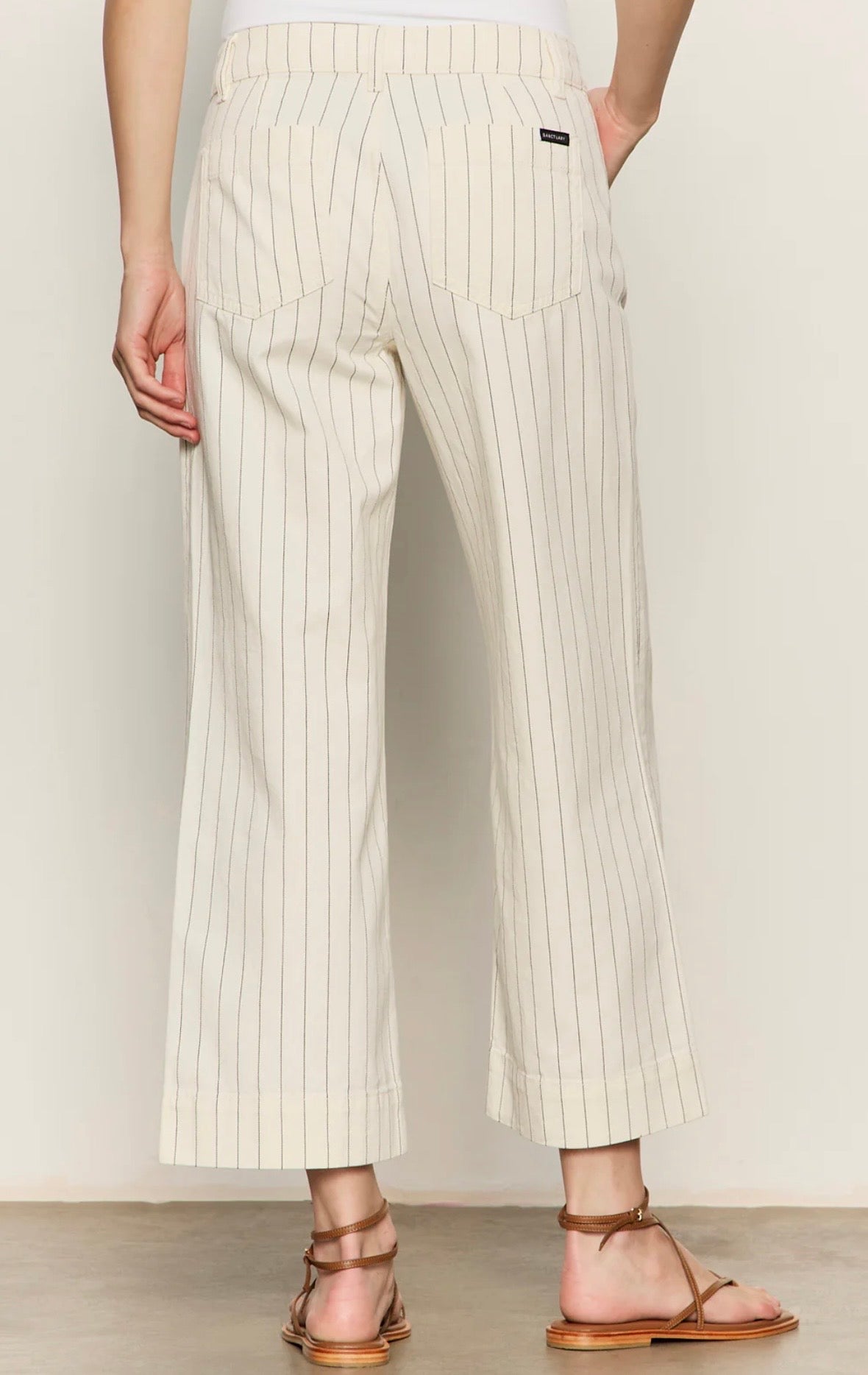 Sanctuary The Marine Jean Bleached White Pinstripe