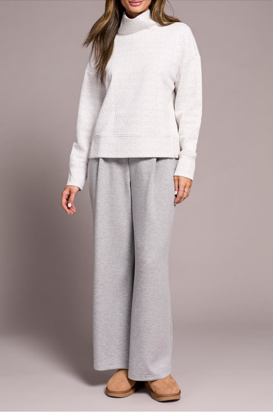 Tribal Funnel Neck Top Frostgrey
