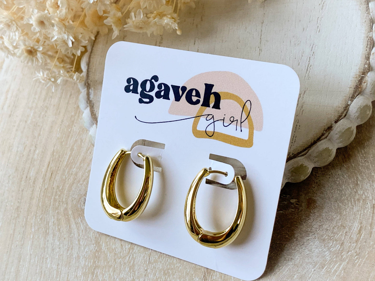 Agaveh Girl Nola Hoop Earrings