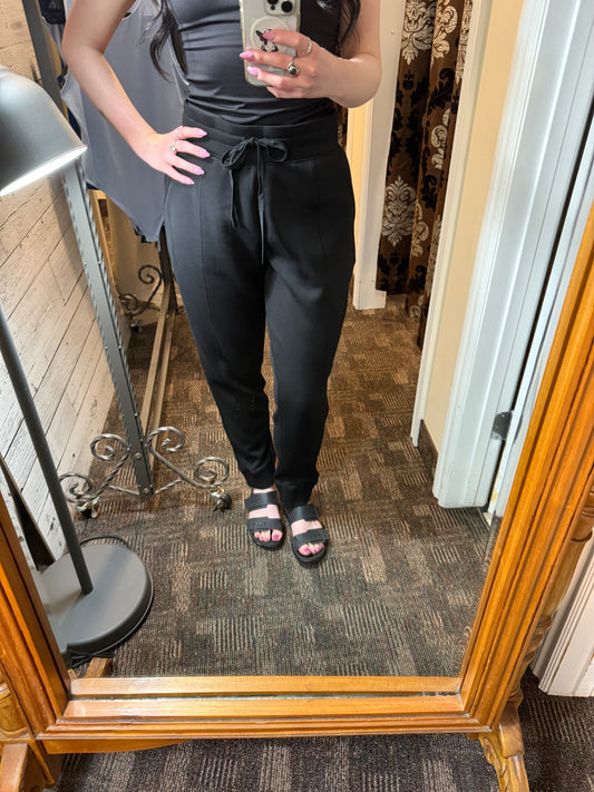 RD Style Joselle Soft Knit Joggers Black