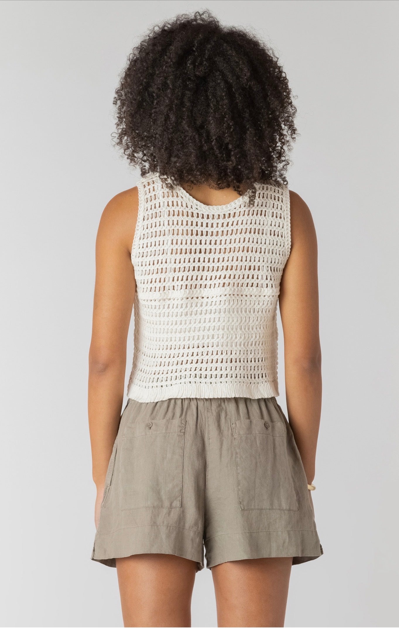 Room 34 Crochet Button Up Vest