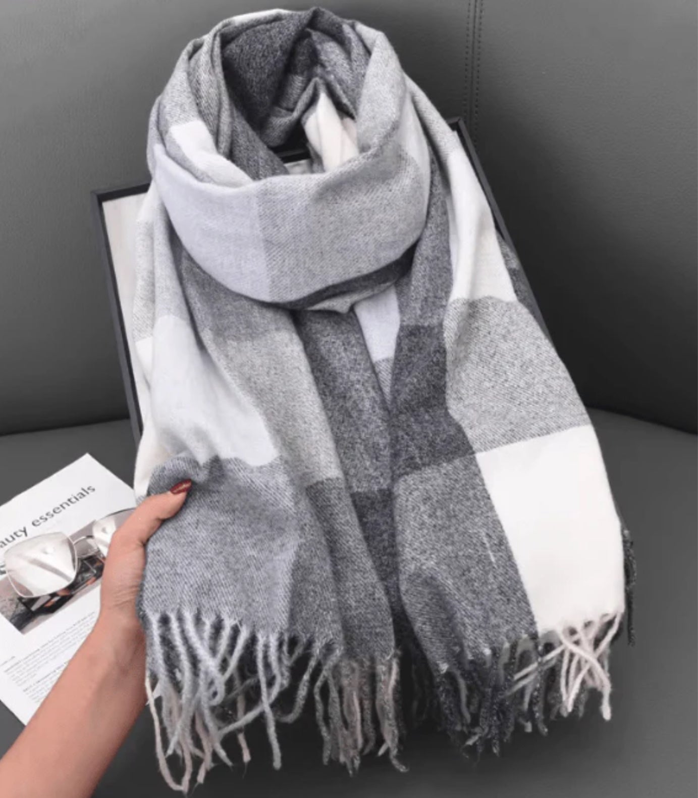 Prene Love Cyndie Scarf Black/Grey