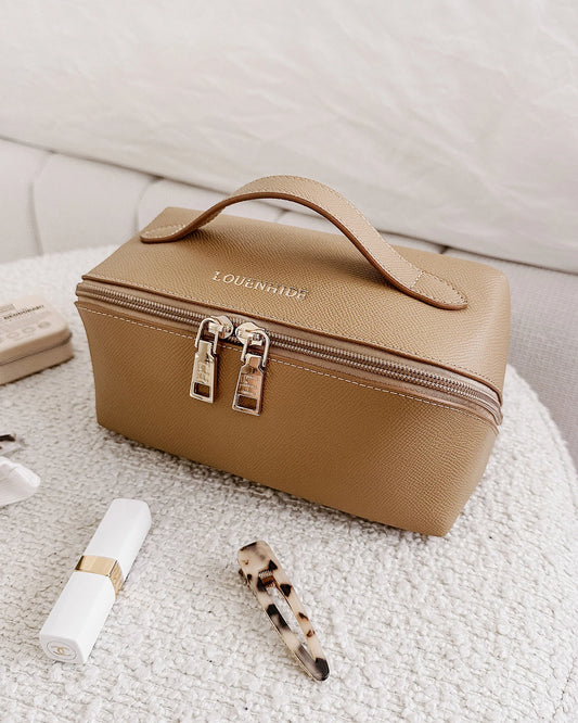 Louenhide Ellis Makeup Bag Camel