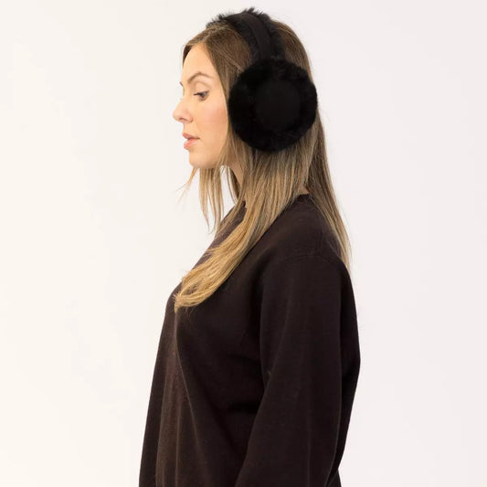 Lyla & Luxe Faux Fur Earmuffs Black