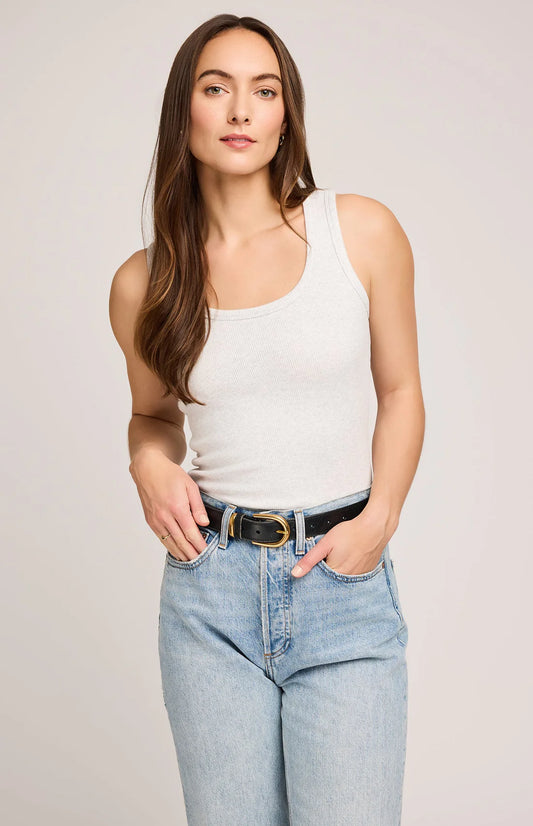Gentle Fawn Jolie Ribbed Tank Heather Ash