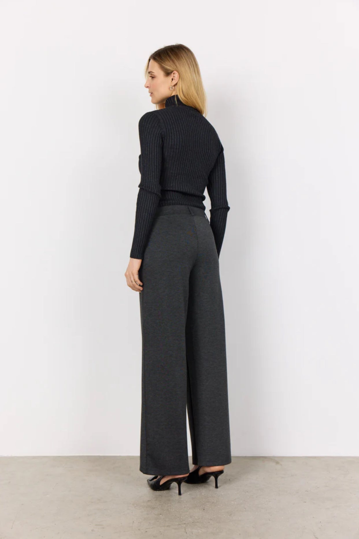Soya Concept Dollie Turtleneck Pullover Dark Grey