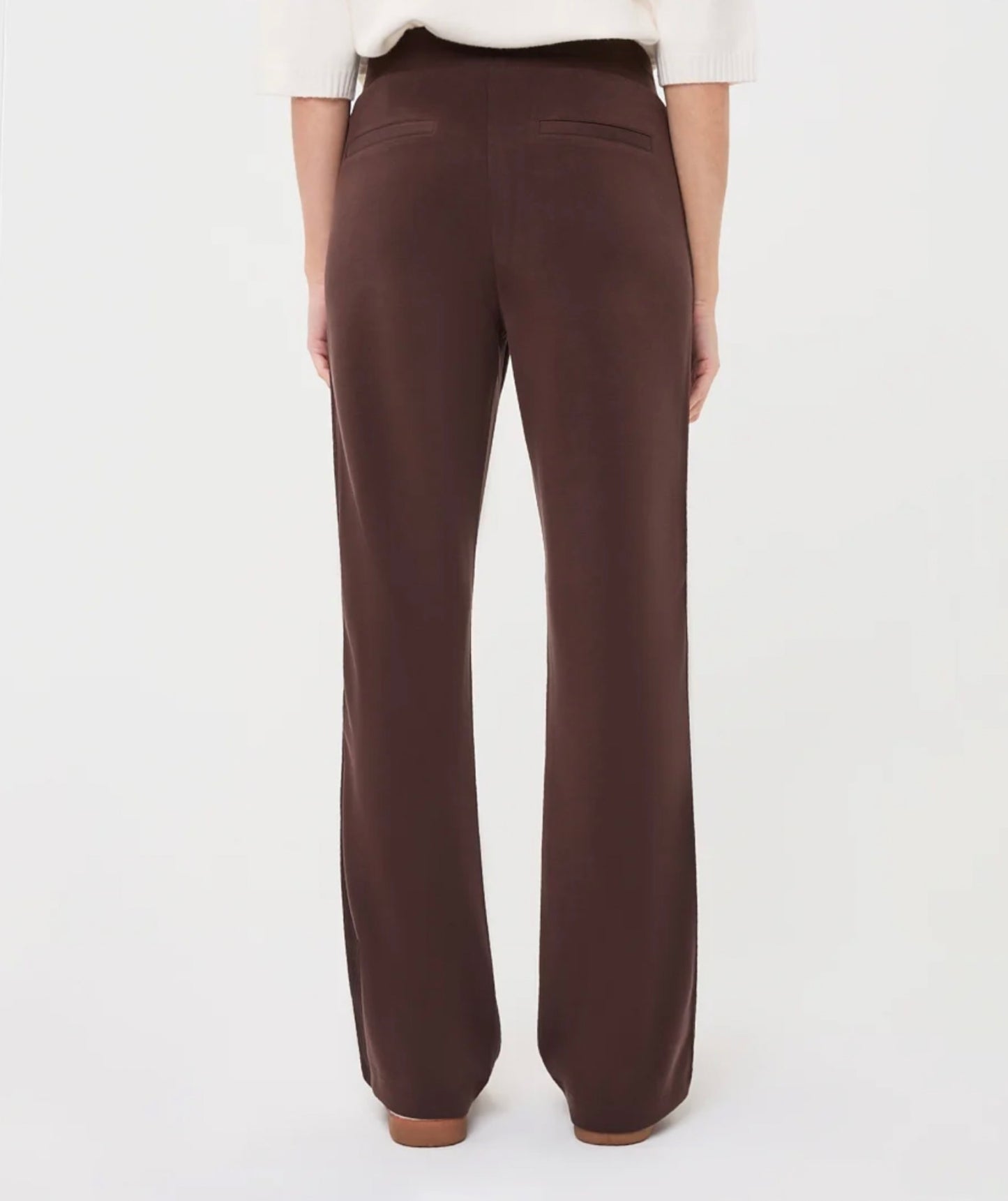 Esqualo Modal Satin Stripe Pants Cacao