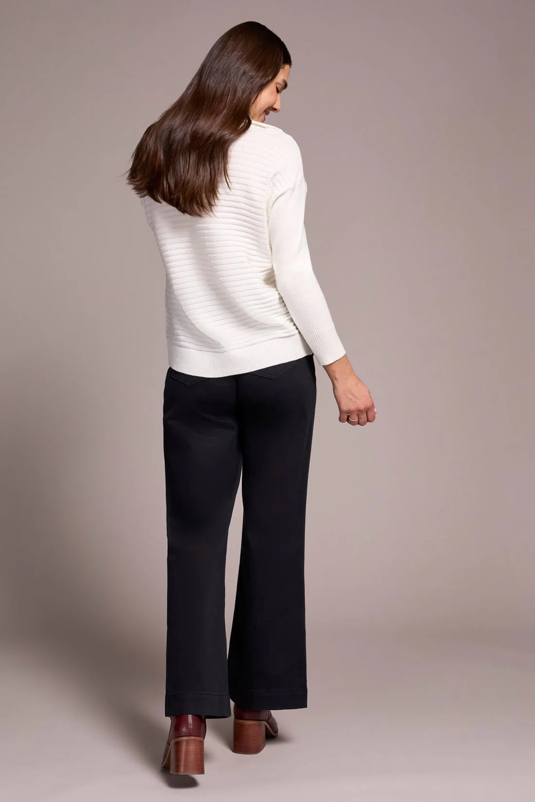Tribal Soft Quarter Zip Sweater Eggshell