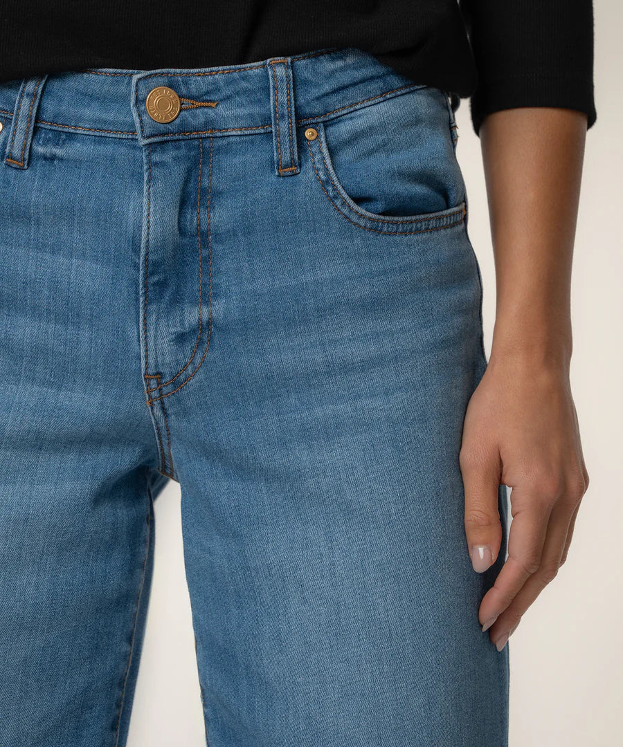 Kut Charlotte High Rise Wide Leg Jeans Soaring