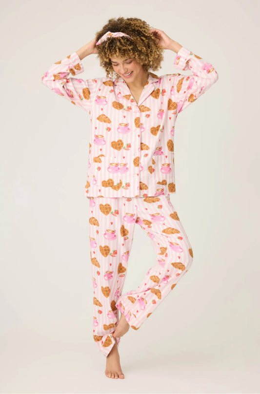 PJ Salvage Brunch Club Flannel Pj Set