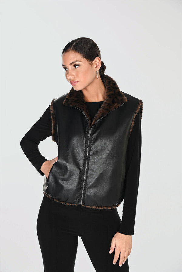 Frank Lyman Reversible Zip Up Vest 263807