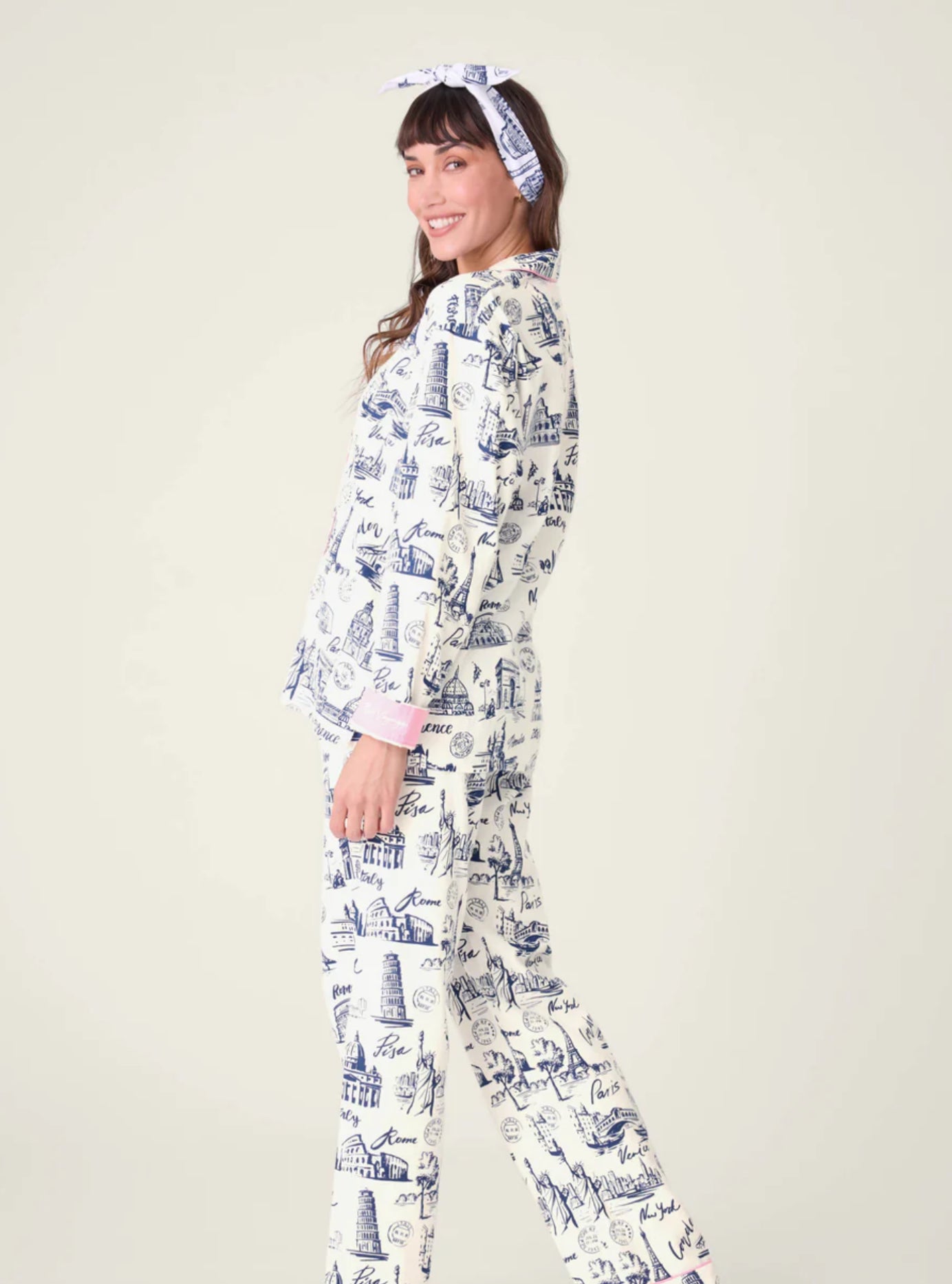PJ Salvage Bon Boyage Flannel Pj Set