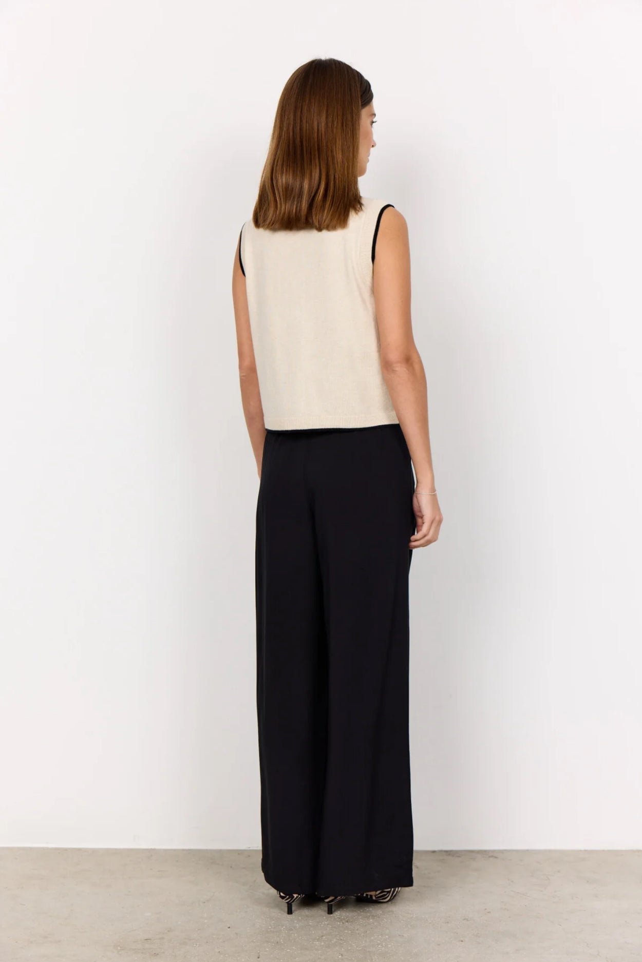 Soya Concept Dollie Waistcoat Top Cream