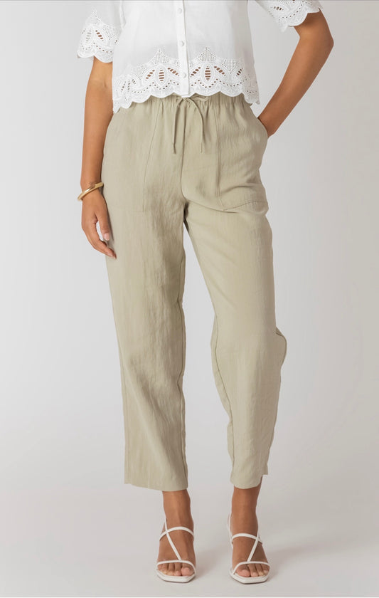 Room 34 Straight Leg Casual Pants Light Sage