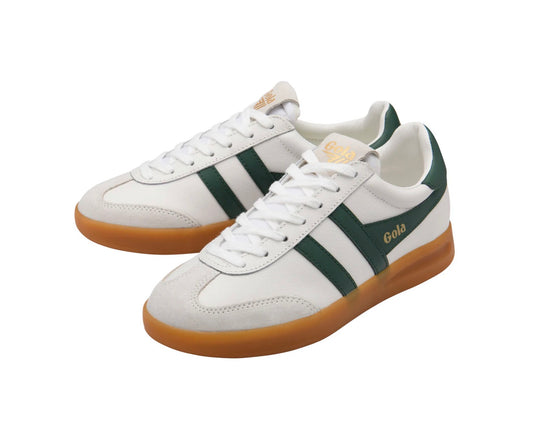 Gola Cyclone Leather Sneakers White/Evergreen