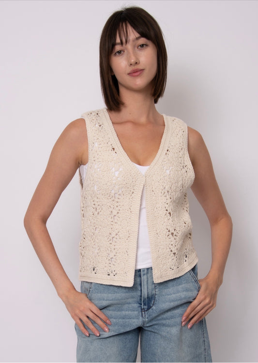 RD Style Sloane Sleeveless Knit V-Neck Cardigan