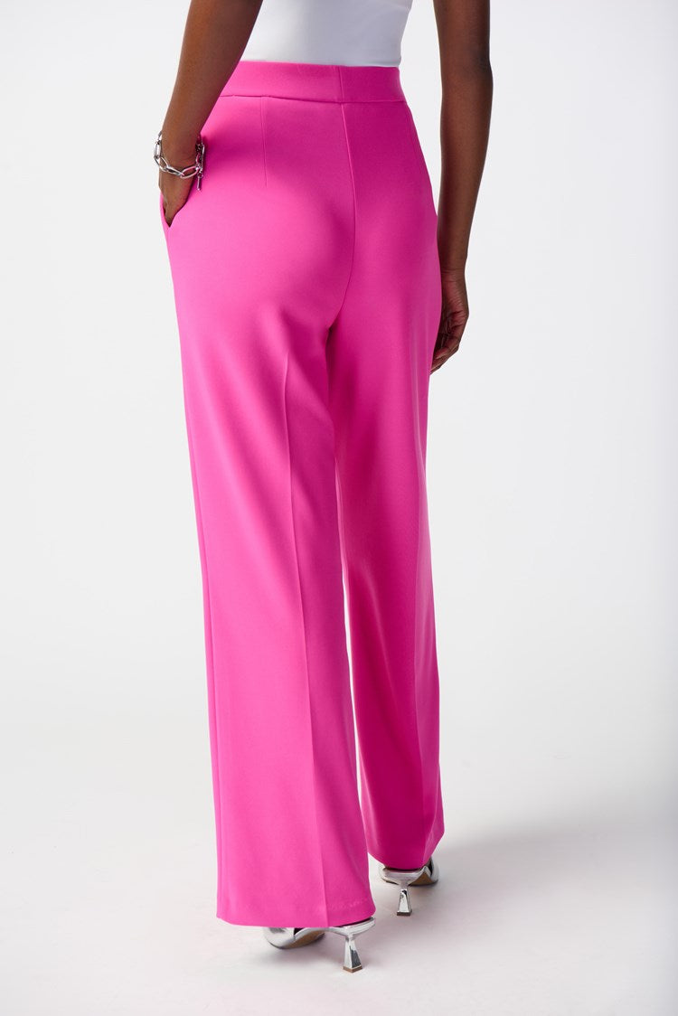 Joseph Ribkoff Silky Knit Wide-Leg Pants Ultra Pink 241095