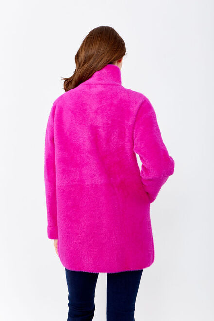 Frank Lyman High Neck Coat Fuchsia