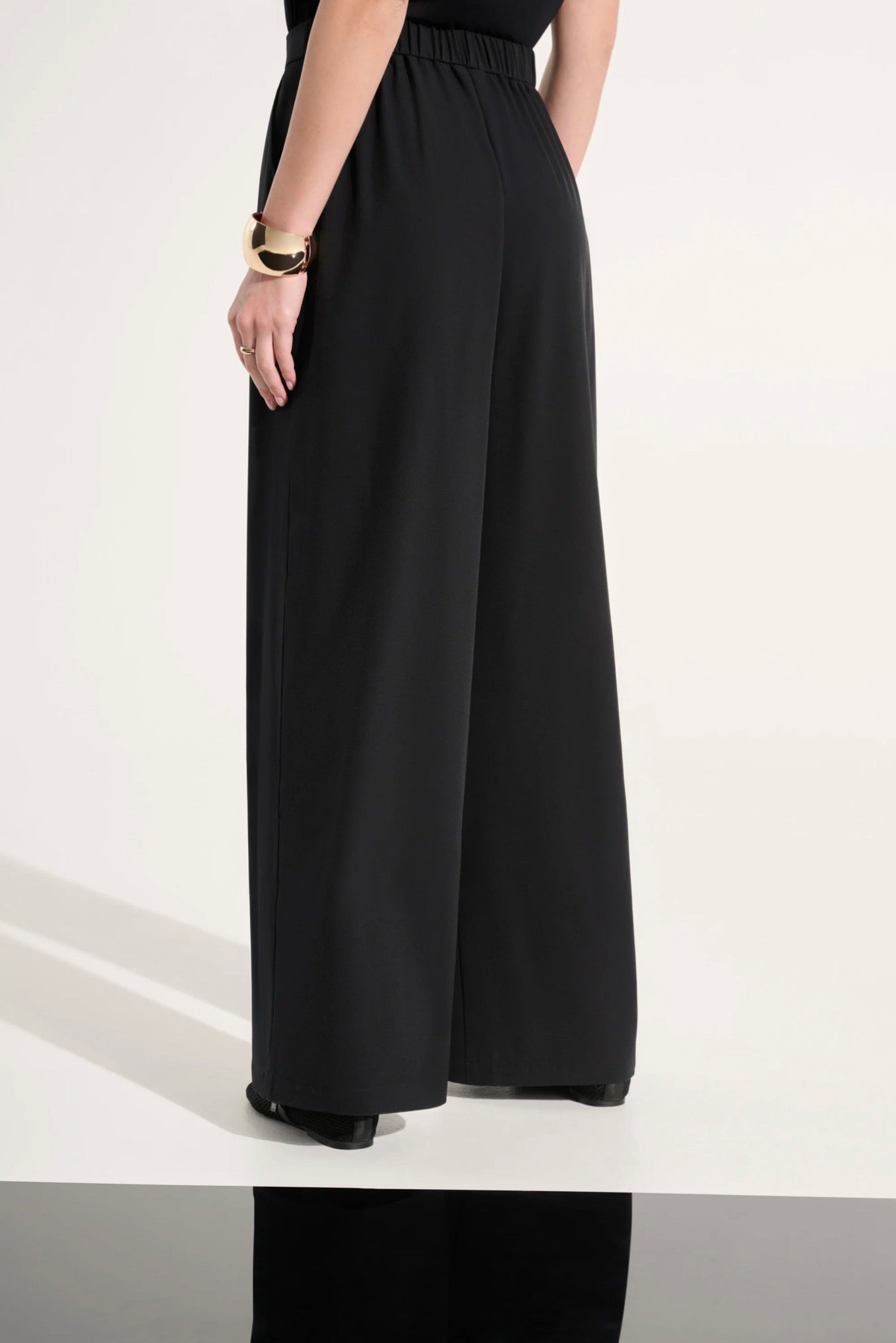 Joseph Ribkoff Stretch Woven Pull-On Wide Leg Pants 262622