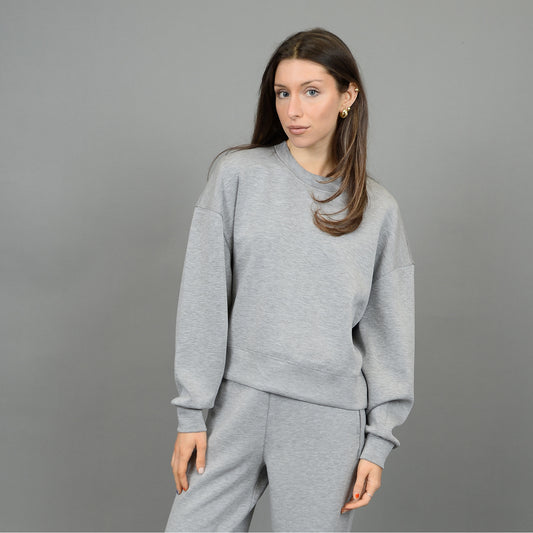 Second Skin Lucie Crewneck Heather Grey