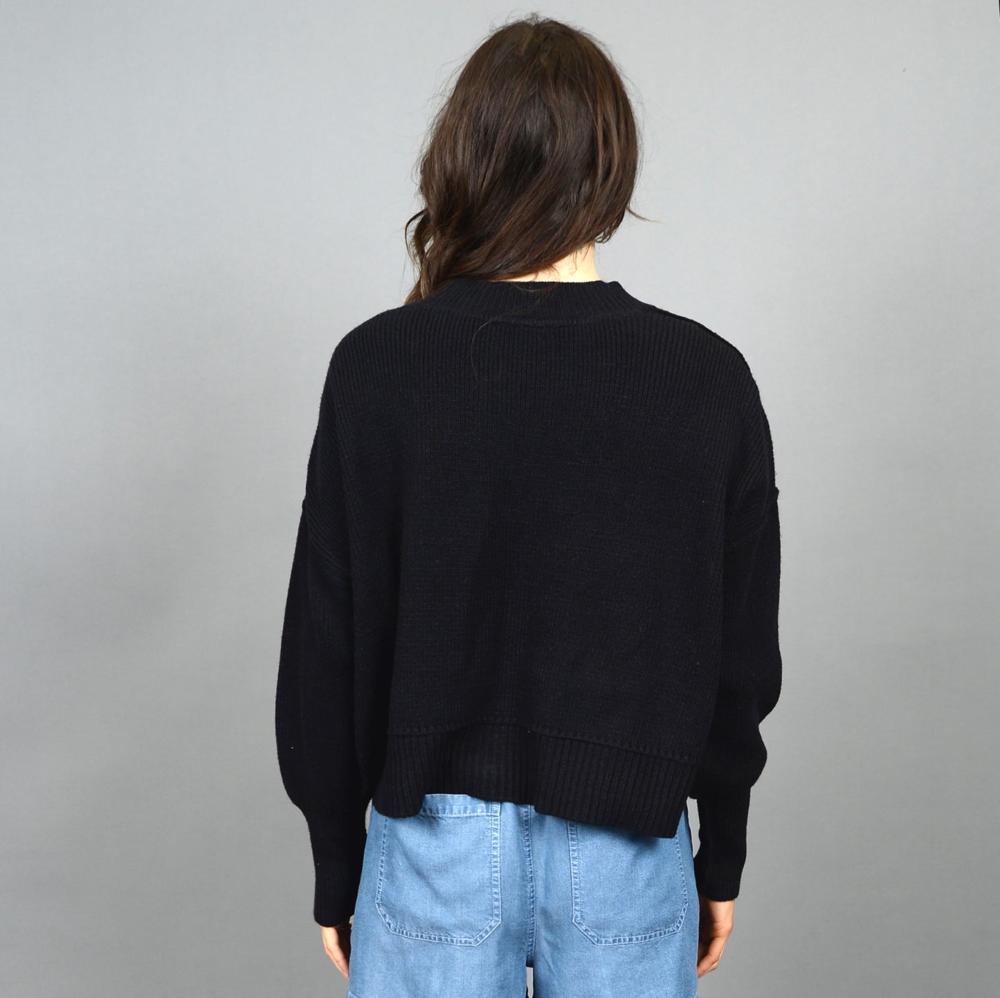 RD Style Sumire V-Neck Cardigan Black