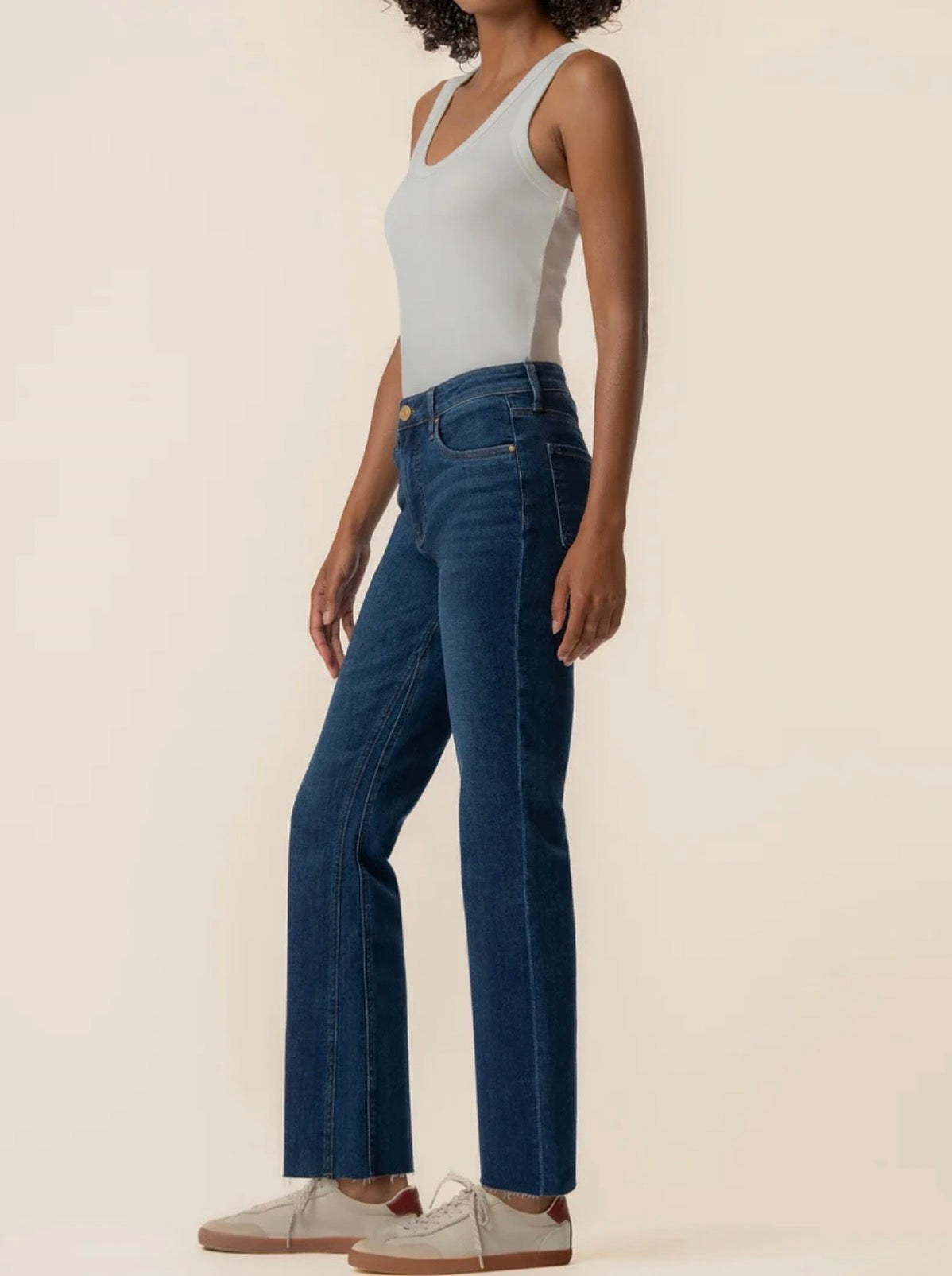Kut Kelsey High Rise Ankle Flare Jeans