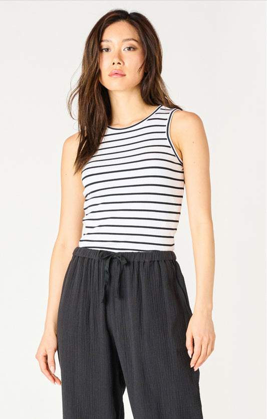 Dex Striped Ribbed Tank