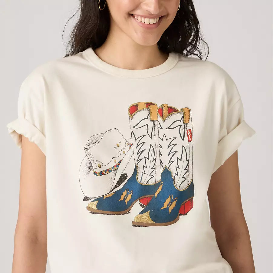 Levi’s Cowboy Boot And Hat Graphic Tee