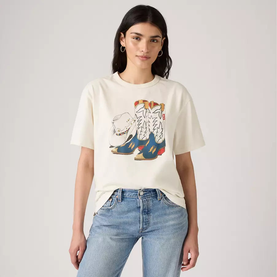 Levi’s Cowboy Boot And Hat Graphic Tee