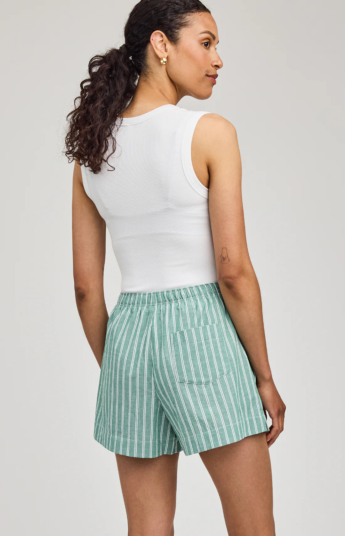 Gentle Fawn Lima Shorts Kelly Stripe