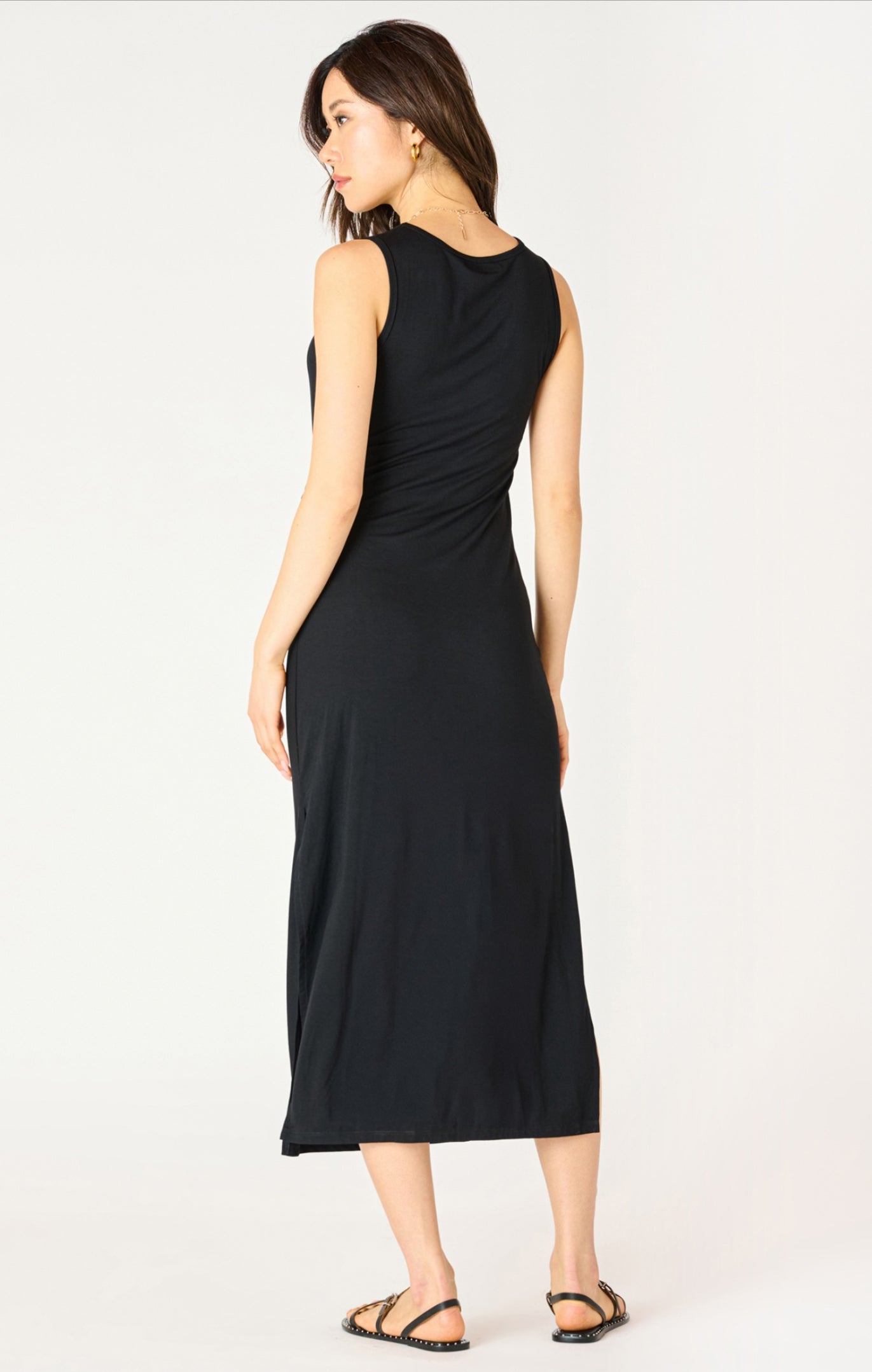 Dex Knot Midi Dress Black