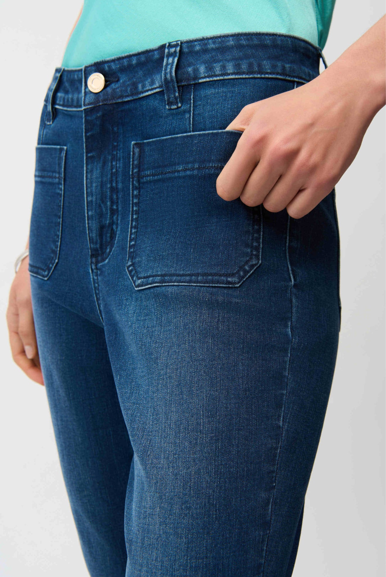 Joseph Ribkoff Flare Jeans With Patch Pockets 261956