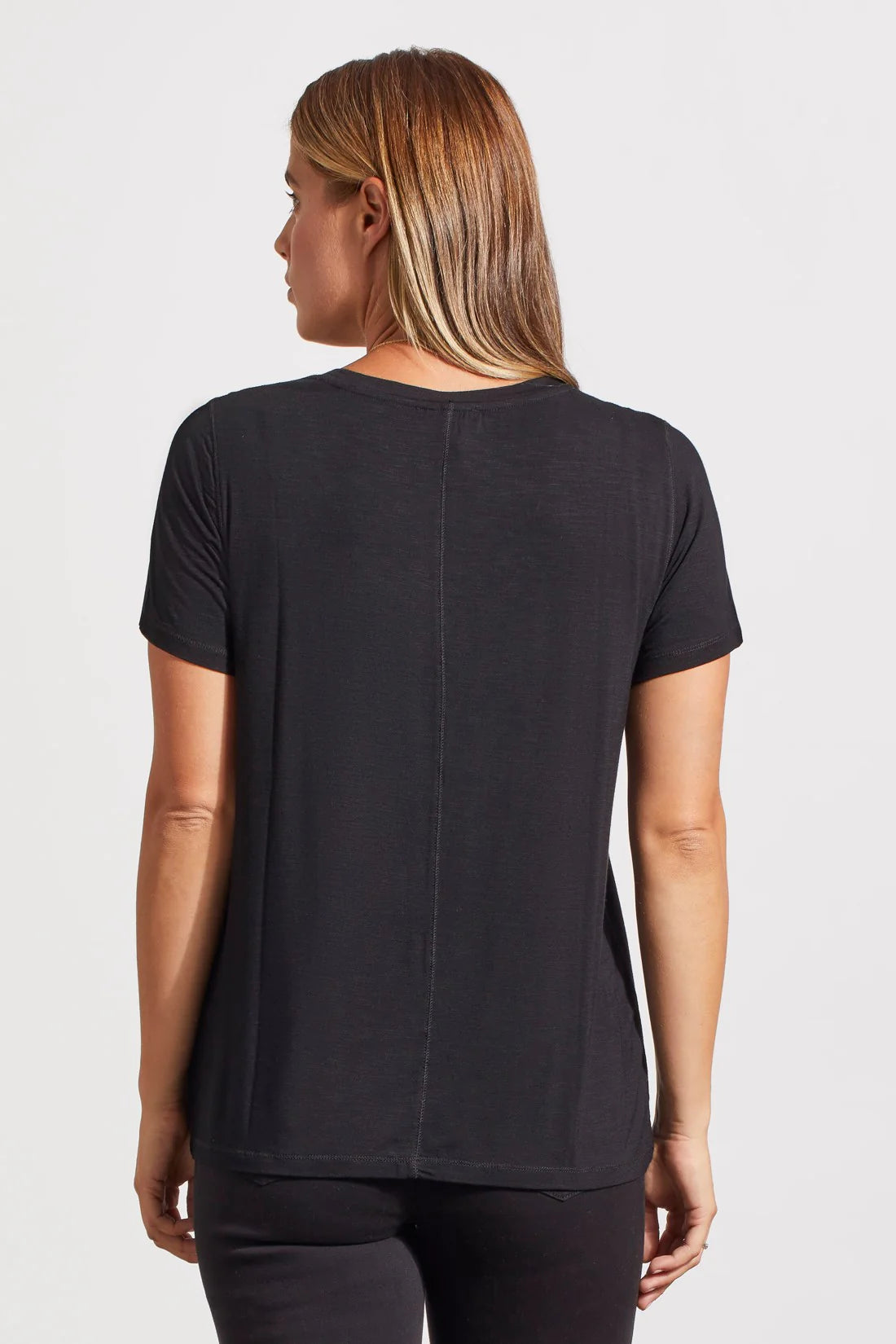 Tribal V-Neck Soft Tee Black