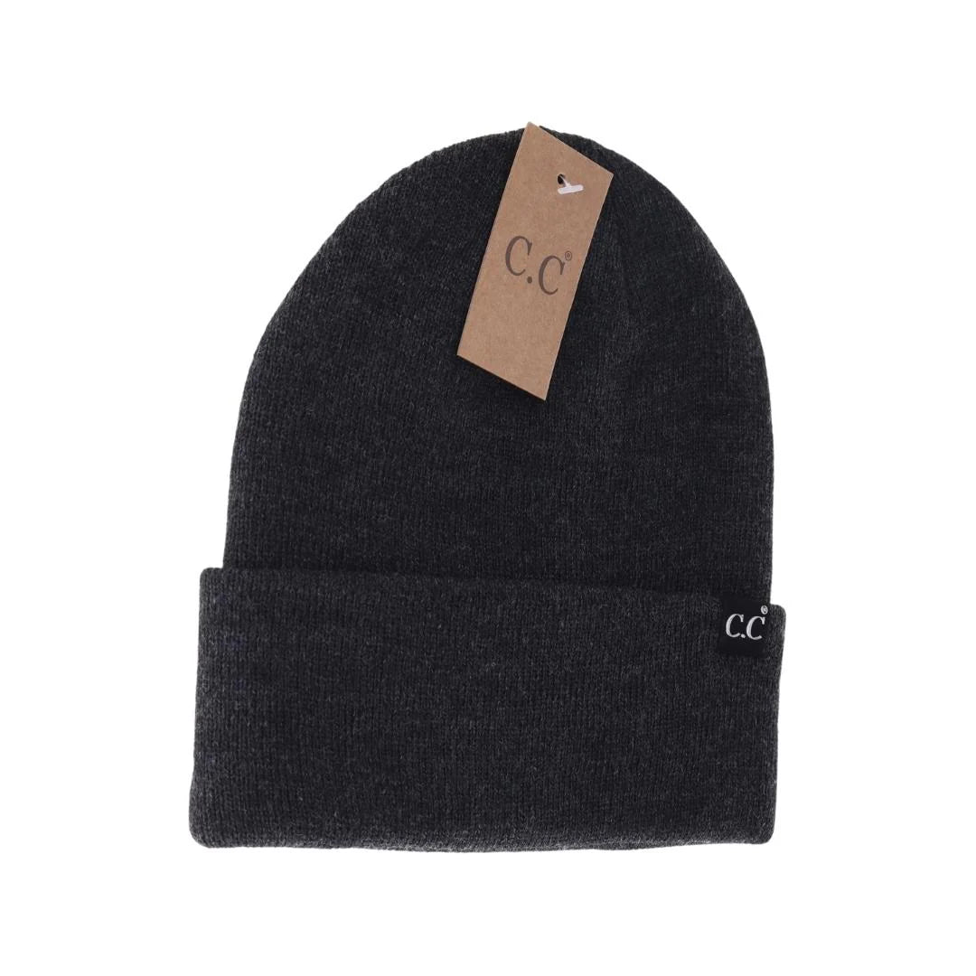 C.C Basic Beanie Dark Grey